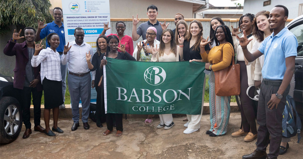 Babson Students Work to Improve Healthcare in Rwanda